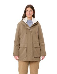 Rückansicht von VAUDE Women's Manukau Parka III Outdoorjacke Damen oat