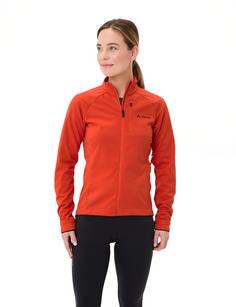 Rückansicht von VAUDE Women's Posta Softshell Jacket II Fahrradjacke Damen glowing red