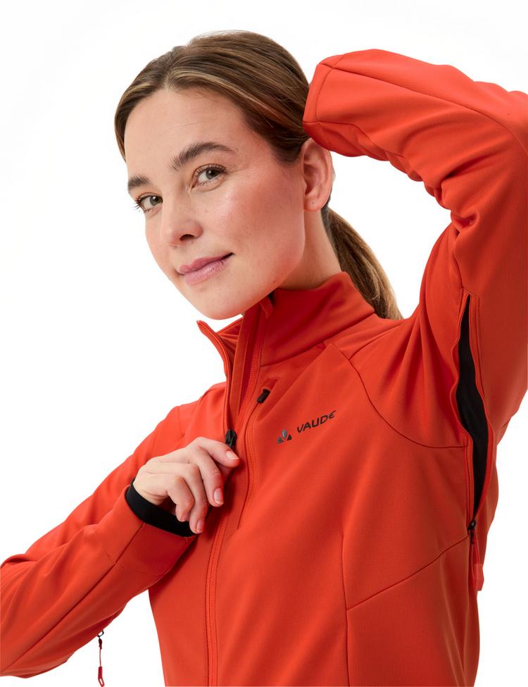 VAUDE VAUDE Women's Posta Softshell Jacket II Fahrradjacke Damen - glowing red - 0 | SportScheck