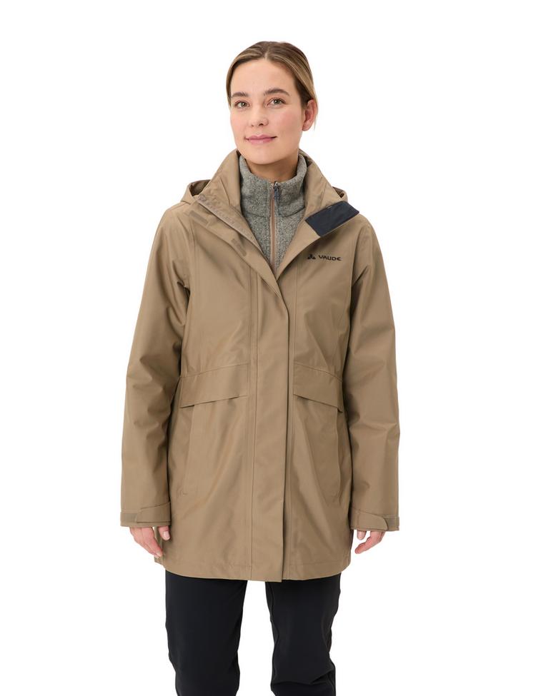 VAUDE VAUDE Women's Idris 3in1 Parka IV Outdoorjacke Damen - oat - 0 | SportScheck