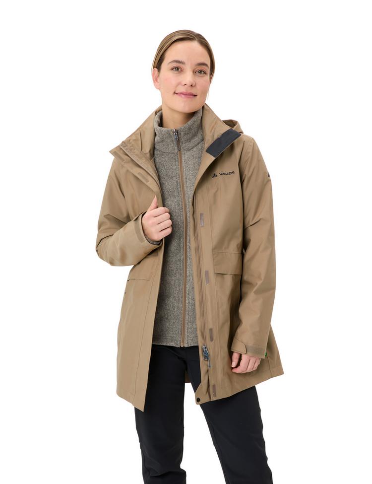 VAUDE VAUDE Women's Idris 3in1 Parka IV Outdoorjacke Damen - oat - 6 | SportScheck