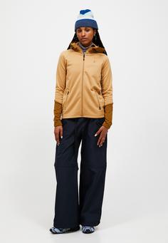Rückansicht von Peak Performance Fleecejacke Damen camel