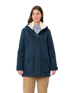 Rückansicht von VAUDE Women's Manukau Parka III Outdoorjacke Damen dark sea