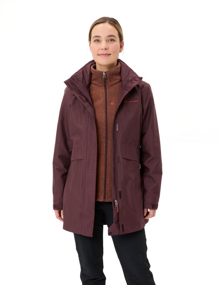 VAUDE VAUDE Women's Idris 3in1 Parka IV Outdoorjacke Damen - dark oak - 6 | SportScheck