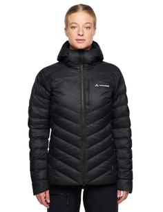 Rückansicht von VAUDE Women's Monviso Down Hooded Jacket Outdoorjacke Damen black