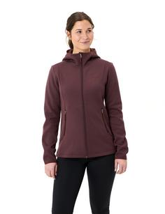 Rückansicht von VAUDE Women's Idris Fleece Hoody Outdoorjacke Damen dark oak