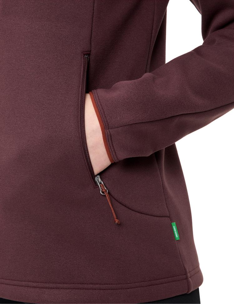 VAUDE VAUDE Women's Idris Fleece Hoody Outdoorjacke Damen - dark oak - 1 | SportScheck