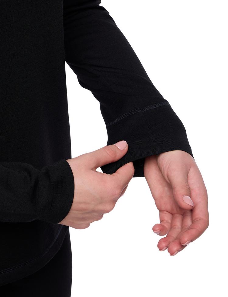 VAUDE VAUDE Women's Monviso Wool LS T-Shirt II T-Shirt Damen - black - 0 | SportScheck