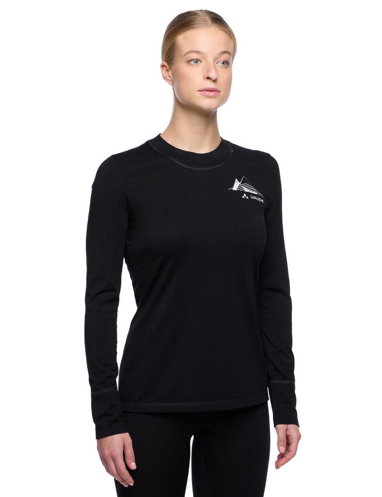 VAUDE VAUDE Women's Monviso Wool LS T-Shirt II T-Shirt Damen - black - 2 | SportScheck