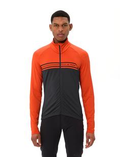 Rückansicht von VAUDE Men's Posta LS Tricot II Fahrradtrikot Herren glowing red