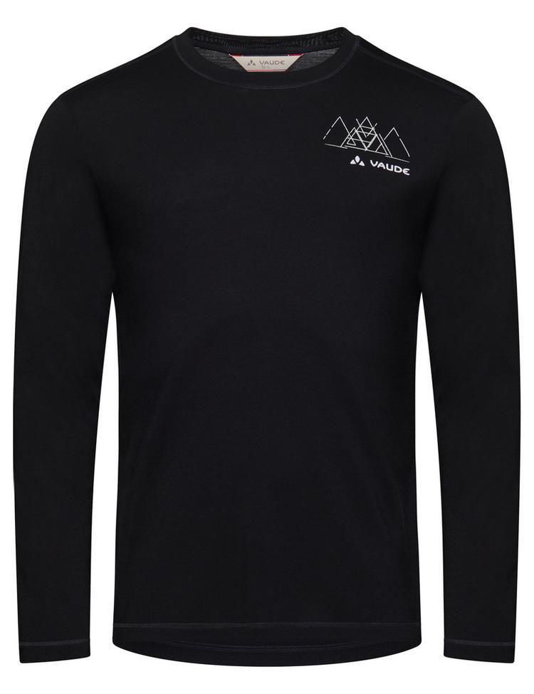 VAUDE VAUDE Men's Monviso Wool LS T-Shirt II T-Shirt Herren - black - 0 | SportScheck