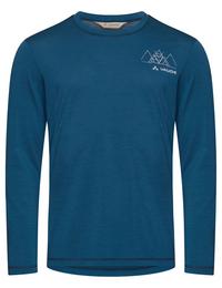 VAUDE Men's Monviso Wool LS T-Shirt II T-Shirt Herren - baltic sea