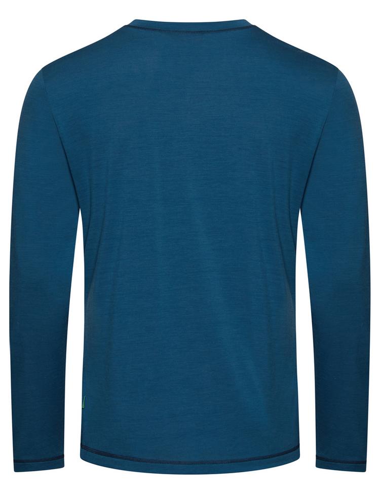 VAUDE VAUDE Men's Monviso Wool LS T-Shirt II T-Shirt Herren - baltic sea - 0 | SportScheck