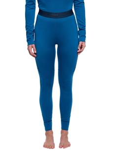 Rückansicht von VAUDE Women's Monviso Wool Tights II Funktionshose Damen shore blue