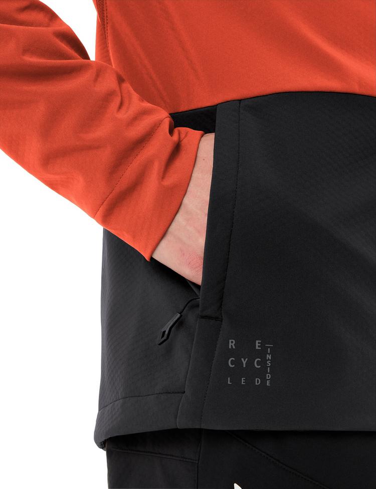 VAUDE VAUDE Men's Qimsa Pro Softshell Jacket Fahrradjacke Herren - glowing red - 0 | SportScheck