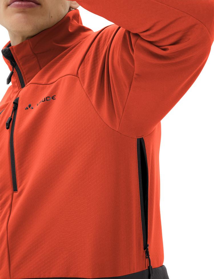 VAUDE VAUDE Men's Qimsa Pro Softshell Jacket Fahrradjacke Herren - glowing red - 1 | SportScheck