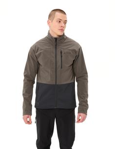 Rückansicht von VAUDE Men's Qimsa Pro Softshell Jacket Fahrradjacke Herren deer brown