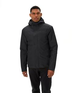 Rückansicht von VAUDE Men's Cyclist Warm Rain Jacket II Fahrradjacke Herren black