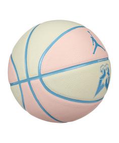 Rückansicht von Nike Ultimate 2.0 8P Graphic Deflated Ball Basketball beigerosa