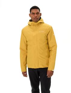 Rückansicht von VAUDE Men's Cyclist Warm Rain Jacket II Fahrradjacke Herren savanna