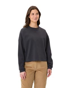Rückansicht von VAUDE Women's Najun LS Shirt T-Shirt Damen phantom black