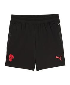 PUMA AC Mailand Training Pockets Short Kids Fußballshorts Kinder schwarz