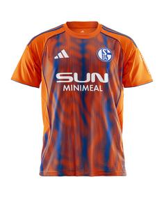 adidas FC Schalke 04 Trikot 3rd 25/26 Kids Fußballtrikot Kinder orange