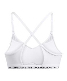 Rückansicht von Under Armour Crossback Low Sport-BH Damen Weiß Sport-BH Damen weiss