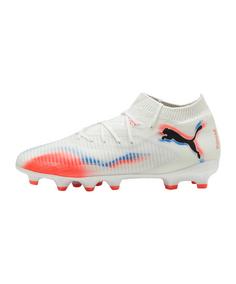 PUMA FUTURE 8 Pro FG/AG Hot Pursuit Kids Fußballschuhe Kinder weiss
