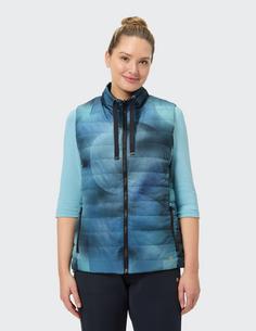 Rückansicht von JOY sportswear LARISSA Outdoorweste Damen reef water print