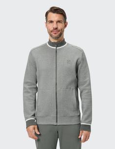 Rückansicht von JOY sportswear STEPHAN Trainingsjacke Herren smoky green melange