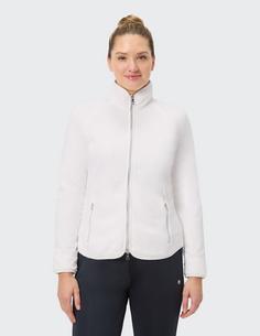 Rückansicht von JOY sportswear MALENA Trainingsjacke Damen pearl white