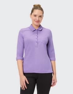 Rückansicht von JOY sportswear GISELE Poloshirt Damen light lavender