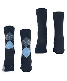 Rückansicht von Burlington Everyday Mix SO 2-Pack Freizeitsocken Damen plum (6130)