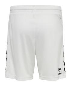 Rückansicht von hummel hmlCore XK Poly Short Kids Fußballshorts Kinder weiss