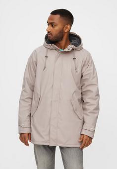 Rückansicht von Derbe Trekholm Winterjacke Herren cobblestone/lava smoke