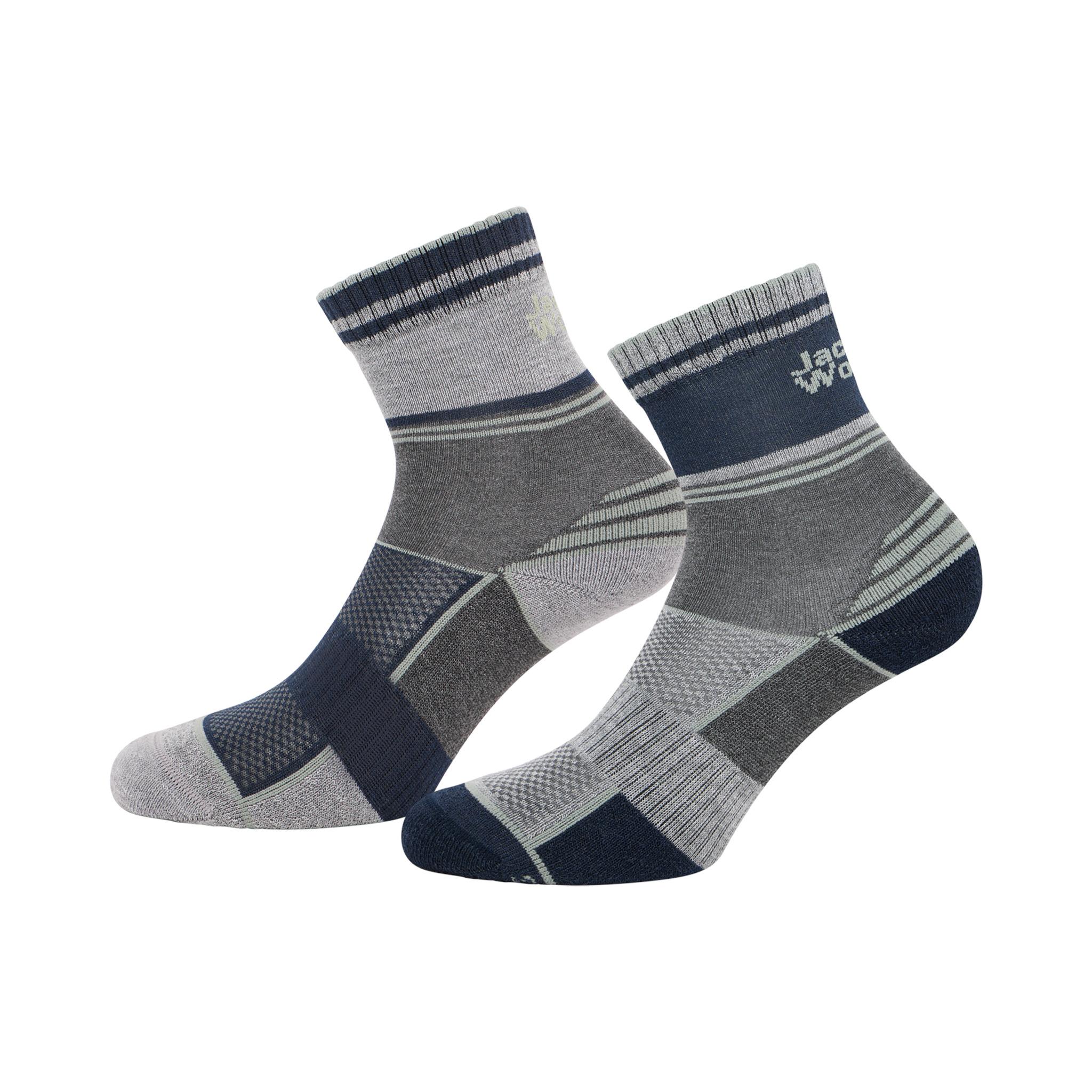 Jack Wolfskin HIKE SOCK CL C K Socken Kinder - dark grey / light grey