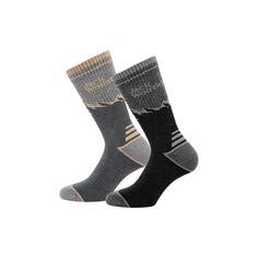 Jack Wolfskin MOUNT MULTI SOCK CL C Wandersocken black / grey