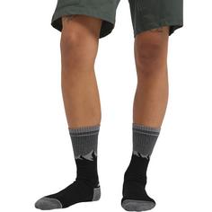 Rückansicht von Jack Wolfskin MOUNT MULTI SOCK CL C Wandersocken black / grey