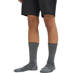 Rückansicht von Jack Wolfskin VOJO LIGHT SOCK CL C Wandersocken dark grey