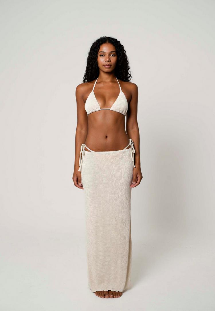 Moda Minx Moda Minx Scrunch Maxirock Damen - Beige - 1 | SportScheck