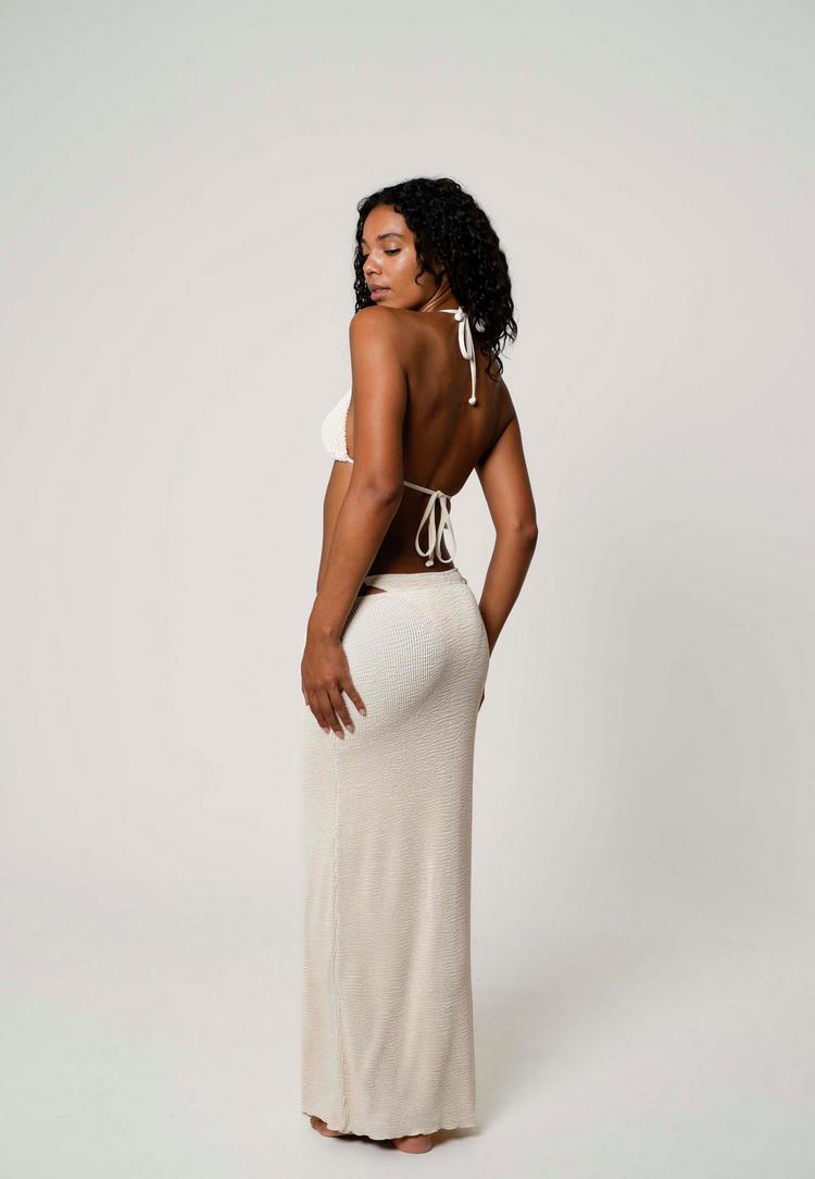 Moda Minx Moda Minx Scrunch Maxirock Damen - Beige - 3 | SportScheck