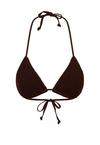 Moda Minx Scrunch Triangle Top Bikini Oberteil Damen - Coffee