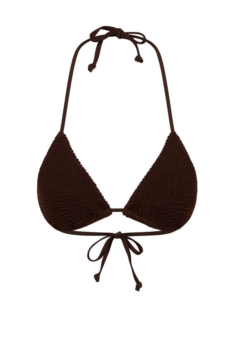 Moda Minx Moda Minx Scrunch Triangle Top Bikini Oberteil Damen - Coffee - 0 | SportScheck