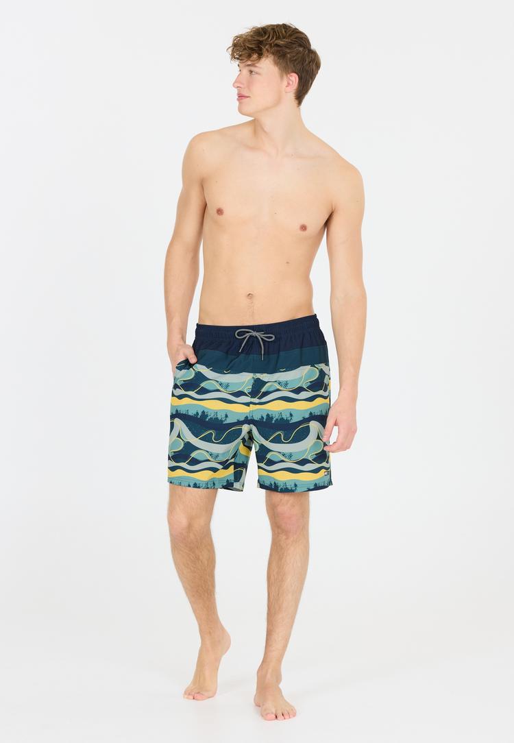 Cruz Cruz Marcel Badehose Herren - Print 3637 Yellow Wave - 0 | SportScheck