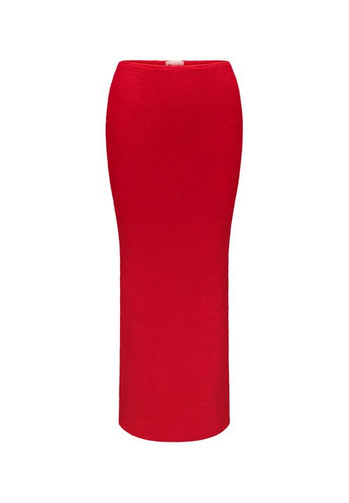 Moda Minx Scrunch Long Maxirock Damen