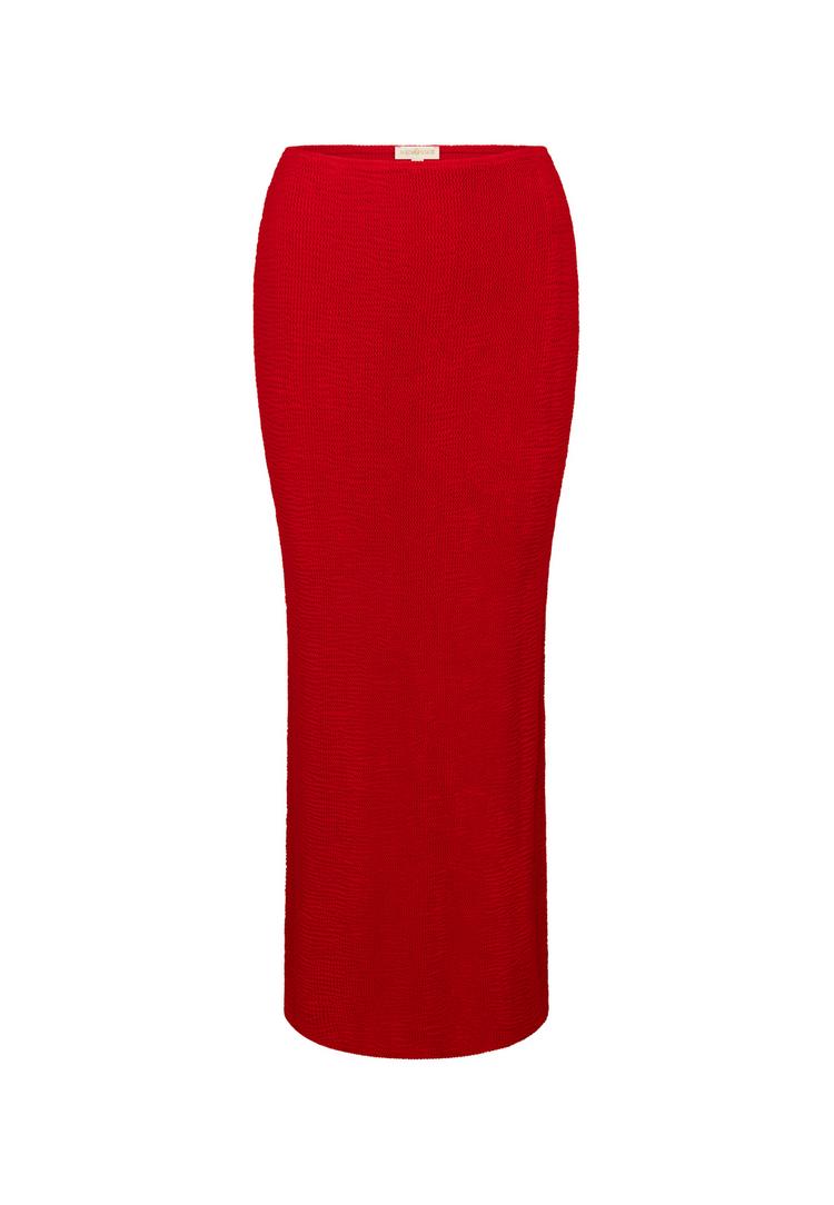 Moda Minx Moda Minx Scrunch Long Maxirock Damen - Red - 0 | SportScheck