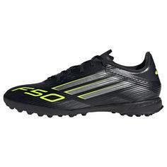 adidas F50 League Fußballschuh für Kunstrasen Fußballschuhe Core Black / Iron Metallic / Lucid Lemon