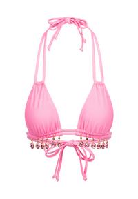 Moda Minx Selene Droplet Double Strap Triangle Top Bikini Oberteil Damen - Pink