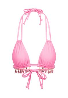 Moda Minx Selene Droplet Double Strap Triangle Top Bikini Oberteil Damen Pink